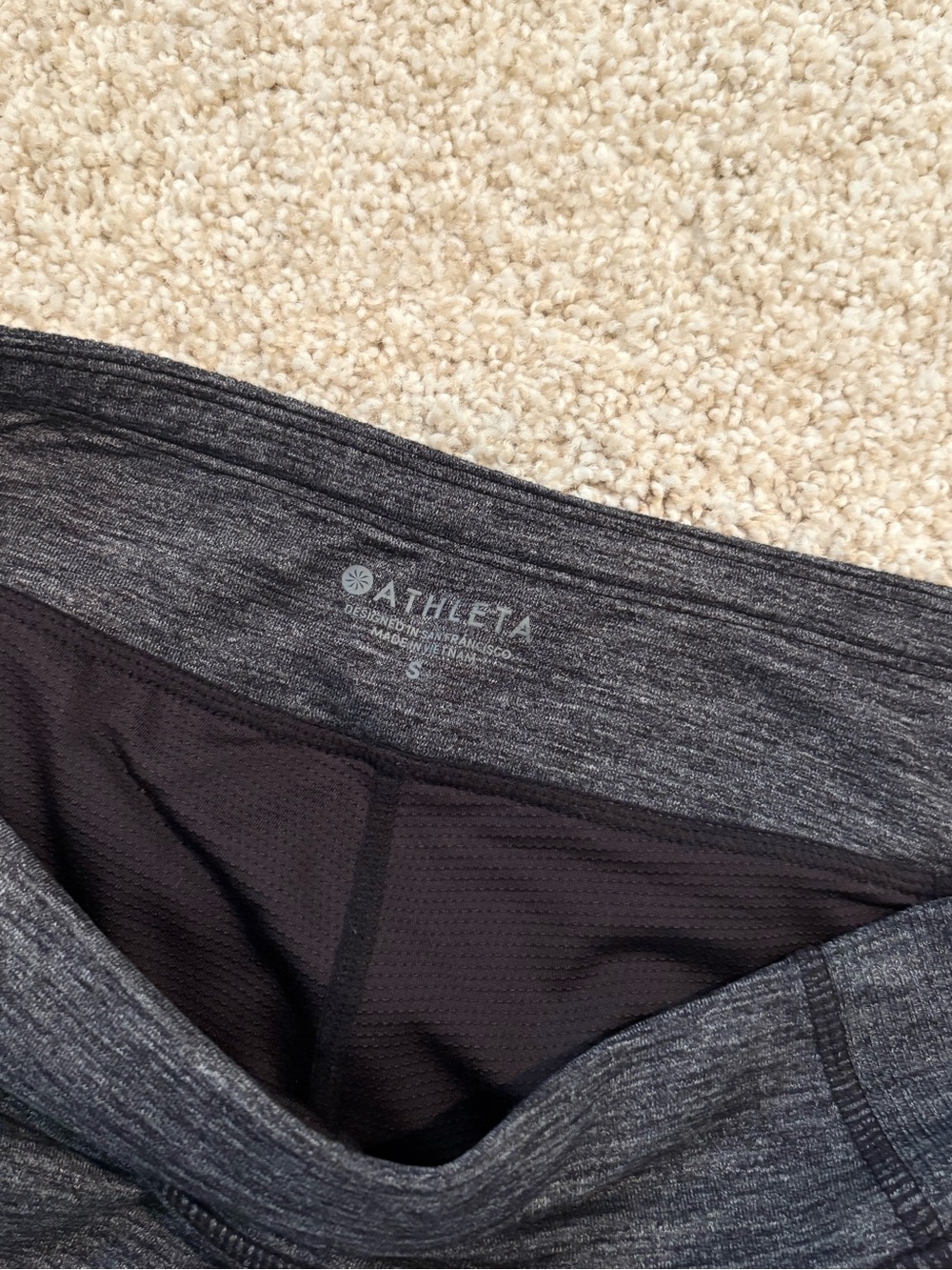 Athleta Charcoal Heather Active Skort - Picture 3 of 4